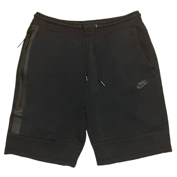 Nike Tech Fleece 1MM Black Shorts Size Medium 628984-010 - Picture 1 of 5